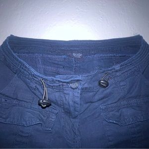 Brandy Melville low rise cargos dark blue